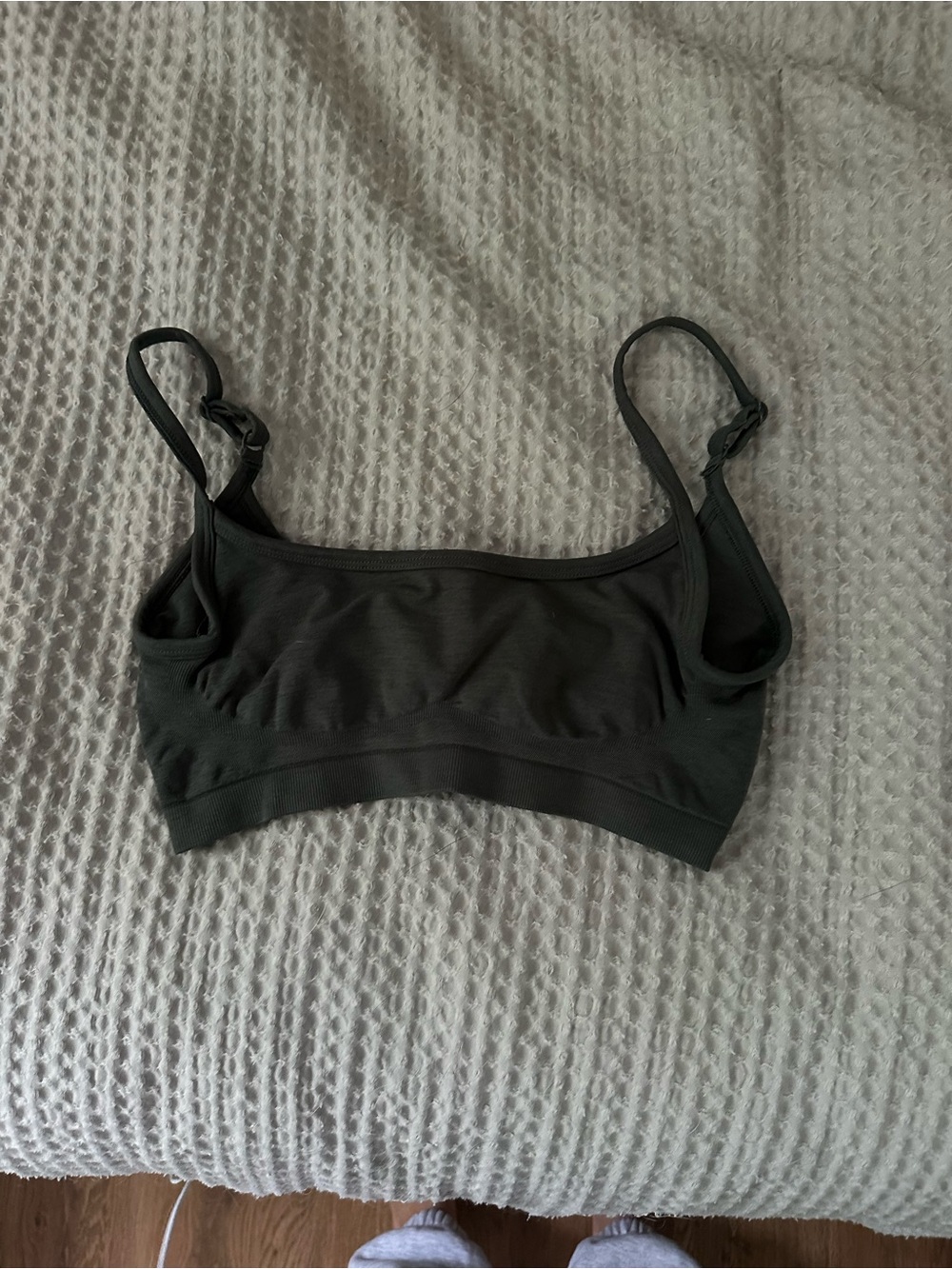Alphalete Carbon Gray Sports Bra